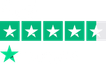 Trustpilot score of 4.5/5