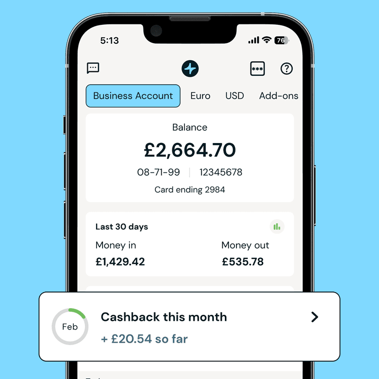Zempler Bank app cashback screen