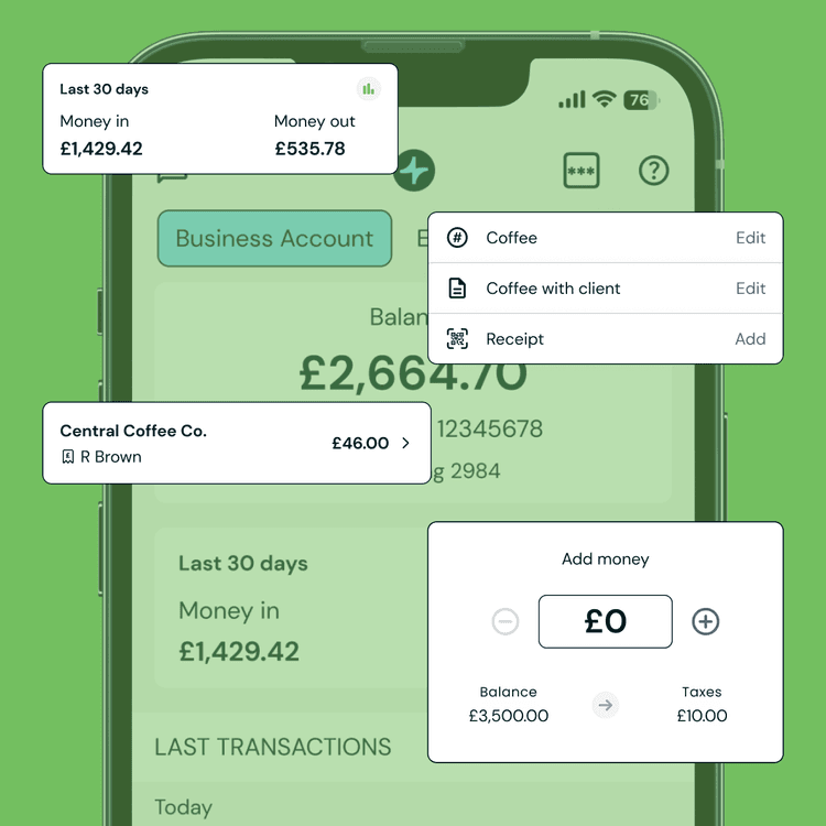 Zempler Bank app pots screen